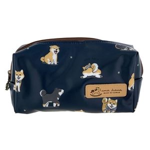 Waterproof Shiba Rectangle Makeup Cosmetic Bag